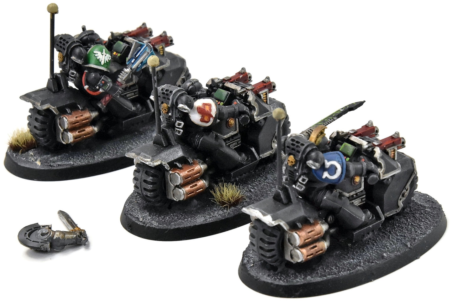 DEATHWATCH 3 Escouade de motards n° 1, peinture de qualité, Warhammer 40K