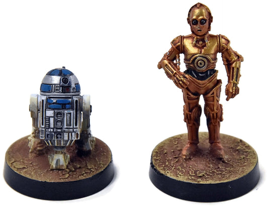 STAR WARS LEGION C-3PO & R2D2 #1 PRO PAINTED rebels
