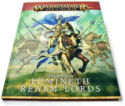 WARHAMMER AGE OF SIGMAR Order Battletome Lumineth Realm Lords Good Condition