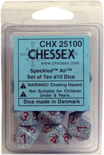 Speckled 10 * D10 Air Chessex Dice (CHX25100)