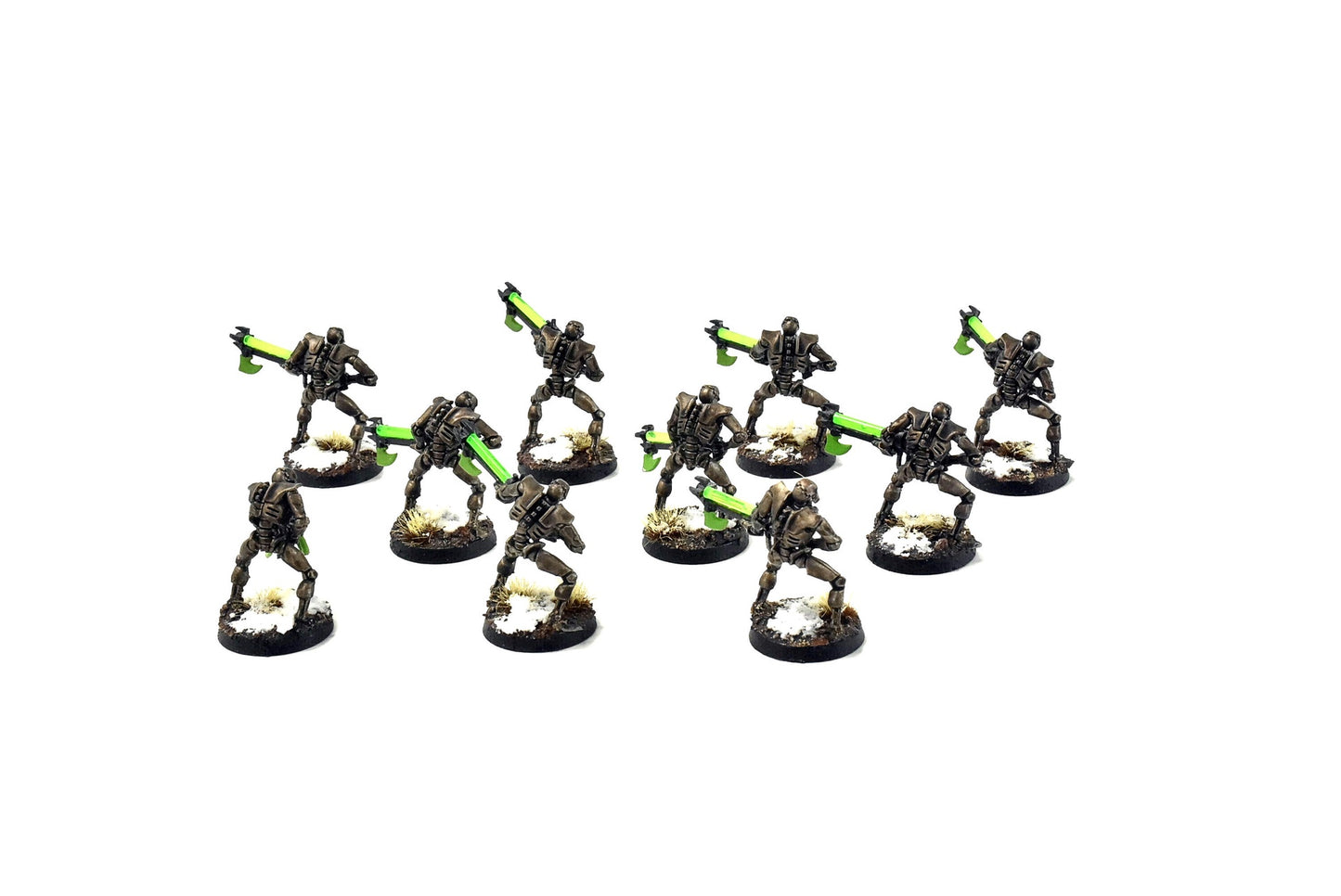 NECRONS 10 NECRON Warriors #1 WELL PAINTED Warhammer 40k