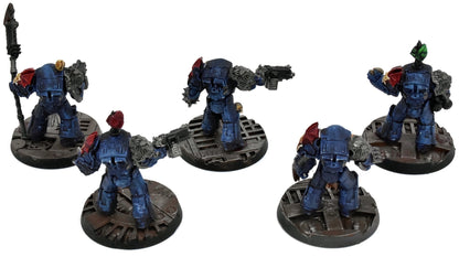 CHAOS SPACE MARINES 5 Chaos Terminators Squad #1 WELL PAINTED 40K Night Lords