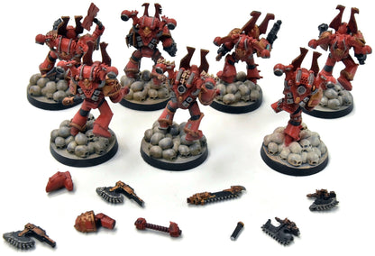 CHAOS SPACE MARINES 7 Khorne Berzerkers OOP #6 40K World Eaters NEED REPAIR