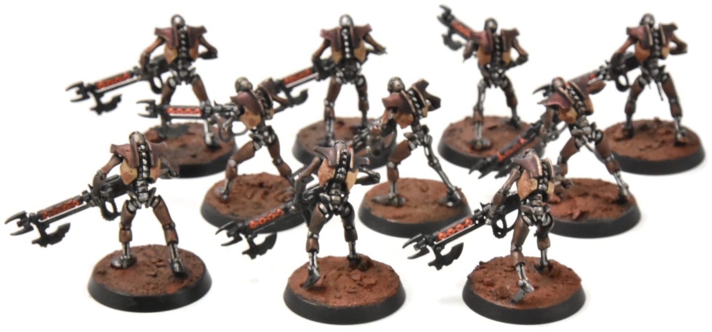 NECRONS 10 Necron Warriors #3 WELL PAINTED Warhammer 40K