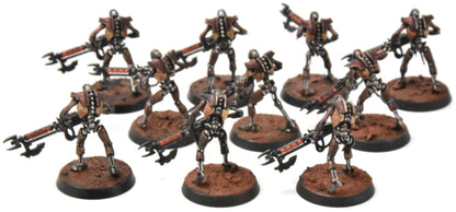 NECRONS 10 Necron Warriors #3 WELL PAINTED Warhammer 40K