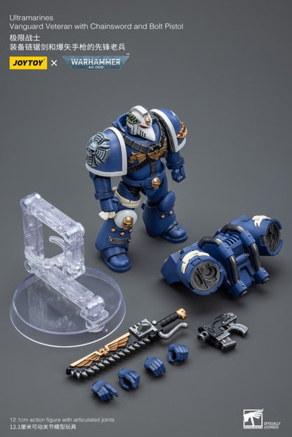 Vanguard Veteran with Chainsword and Bolt Pistol Ultramarines Joy Toy