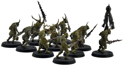 MAGGOTKIN OF NURGLE 10 Plaguebearers #5 WELL PAINTED Warhammer Sigmar