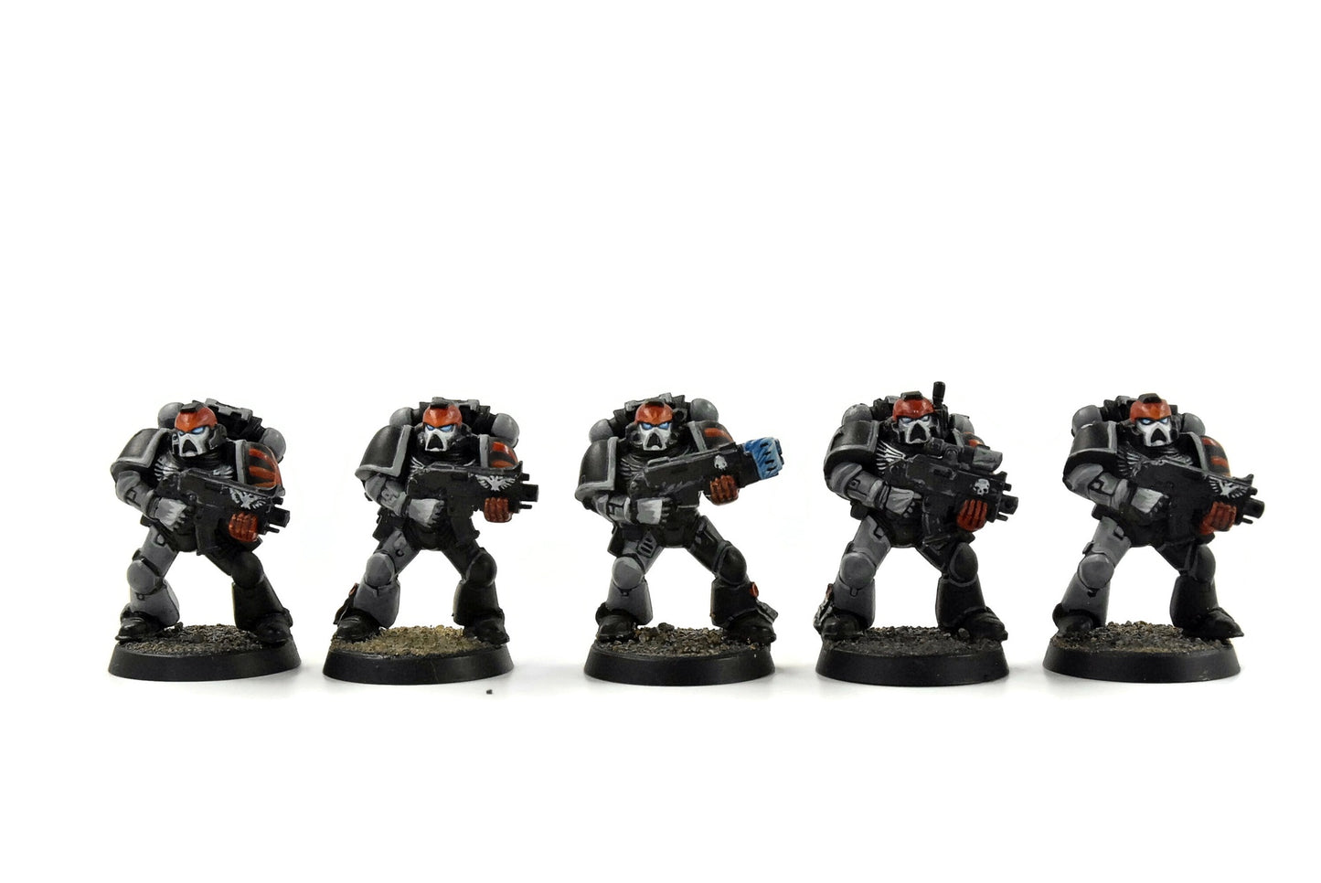 SPACE MARINES 10 Marines Converted #1 WELL PAINTED Warhammer 40K