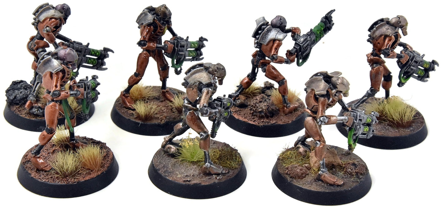 NECRONS 7 Warriors #7 WELL PAINTED Warhammer 40K