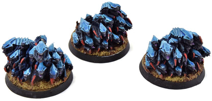 TYRANIDS 3 Ripper Swarms #3 forge world WELL PAINTED Warhammer 40K