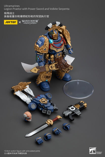 Legion Praetor with Power Sword and Volkite Serpenta Ultramarines Joy Toy