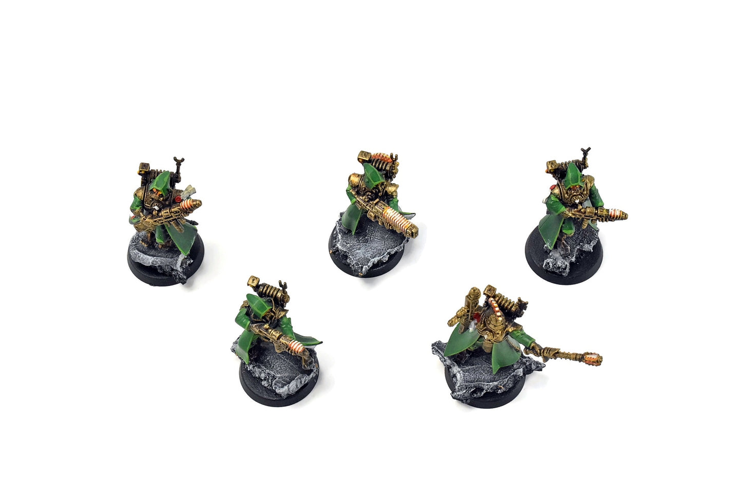 ADEPTUS MECHANICUS 5 Skitarii Vanguard #14 BIEN PEINT Warhammer 40k