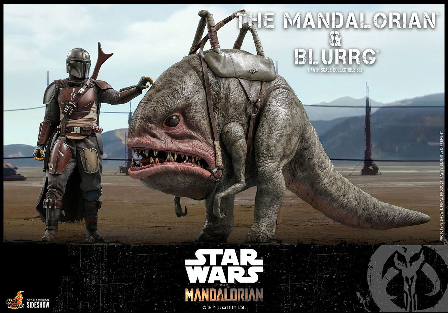 Mandalorian™ & Blurrg™ Sixth Scale Figure Set by Hot Toys Television Masterpiece Series - Star Wars: The Mandalorian™