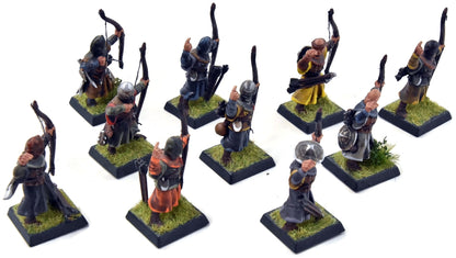 BRETONNIA 10 Peasant Bowmen #1 WELL PAINTED Warhammer Fantasy