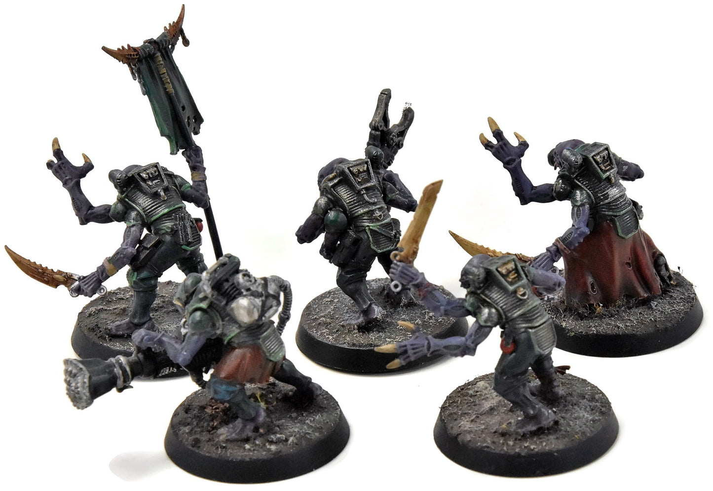 GENESTEALER CULTS 5 Acolyte Hybrids #1 WELL PAINTED Warhammer 40K