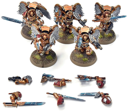 BLOOD ANGELS 5 Sanguinary Guards #7 Magnetized PRO PAINTED Warhammer 40K