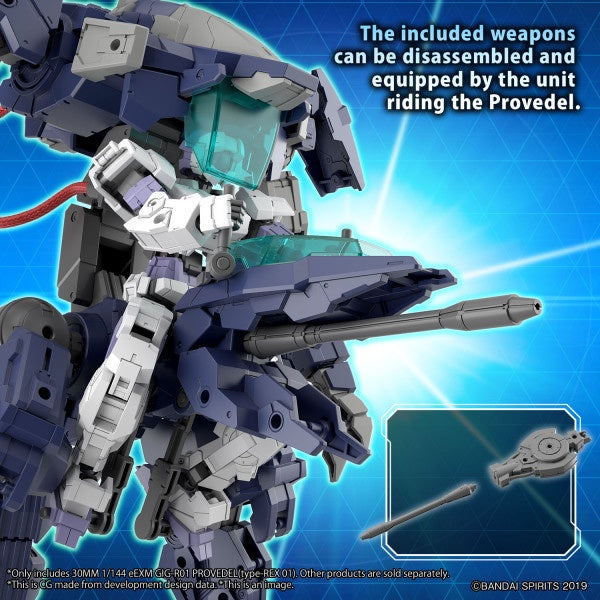 eEXM GIG-R01 PROVEDEL (type-REX 01) 30MM 1/144 Bandai