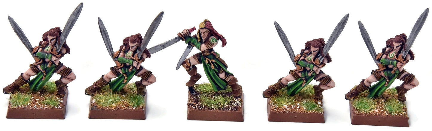 WOOD ELVES 5 Wardancer #1 METAL PRO PAINTED Fantasy