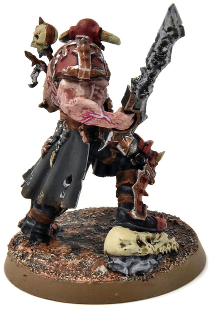 SLAVES TO DARKNESS Slaughterpriest with Huckblade & Wrath-Hammer #2 PRO PAINTED