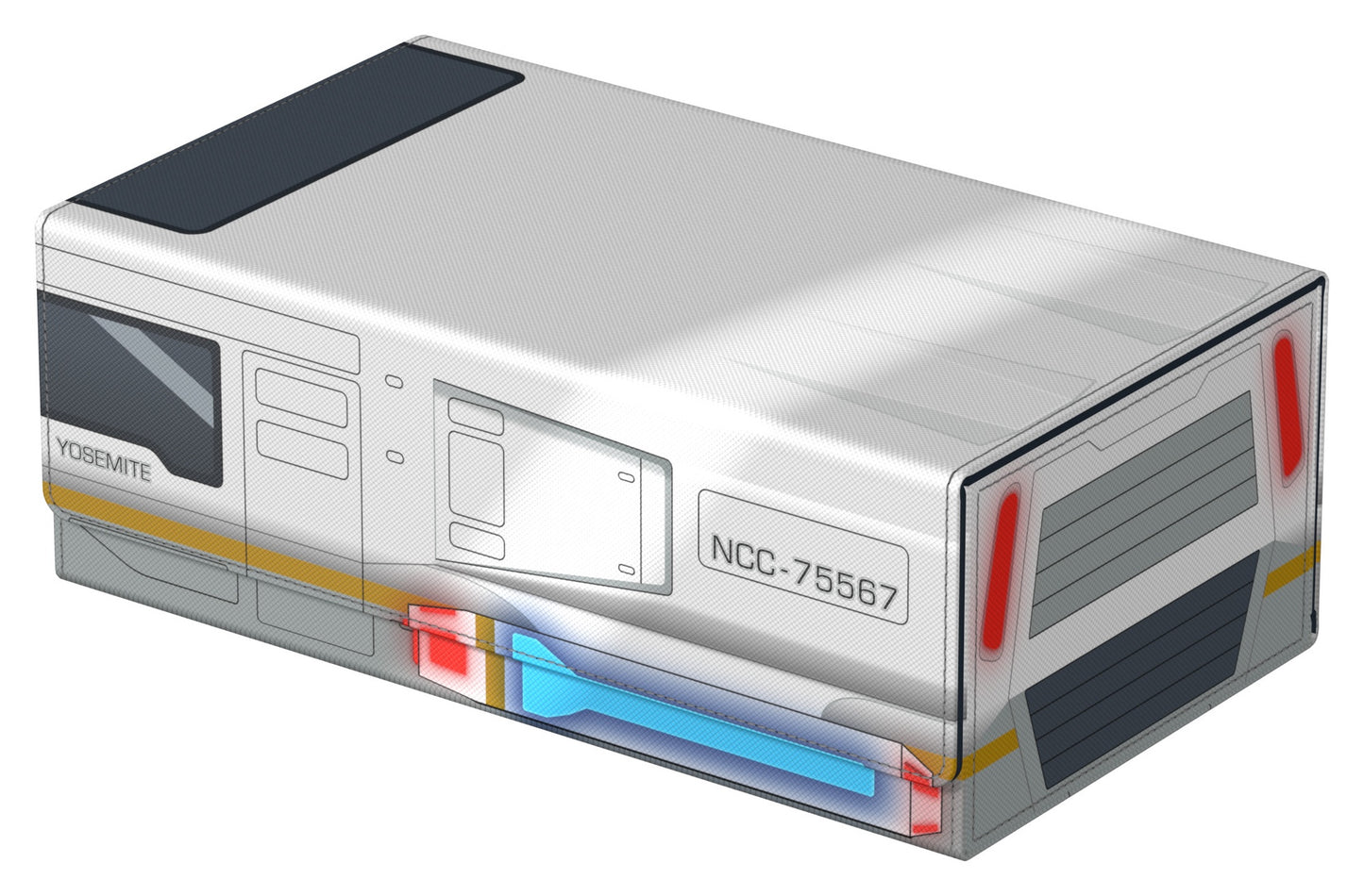 Squaroes Paramount Star Trek Lower Decks Wv1 Collector's Case Shuttlecraft Yosemite