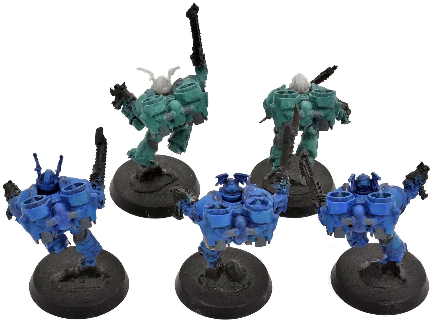 CHAOS SPACE MARINES 5 Raptors #1 CONVERTED Warhammer 40K