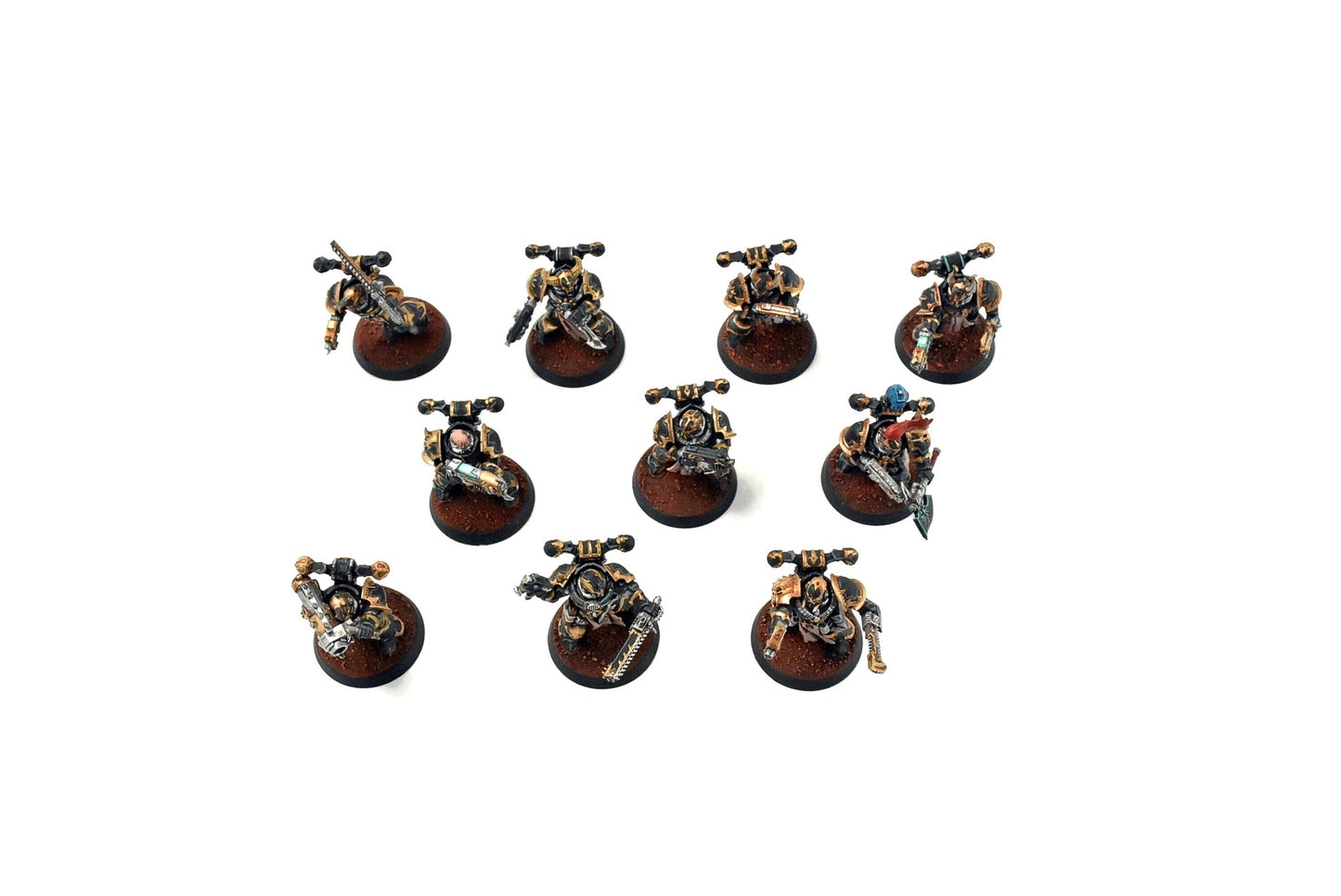 CHAOS SPACE MARINES 10 Chaos Space Marines #1 PRO PAINTED 40k