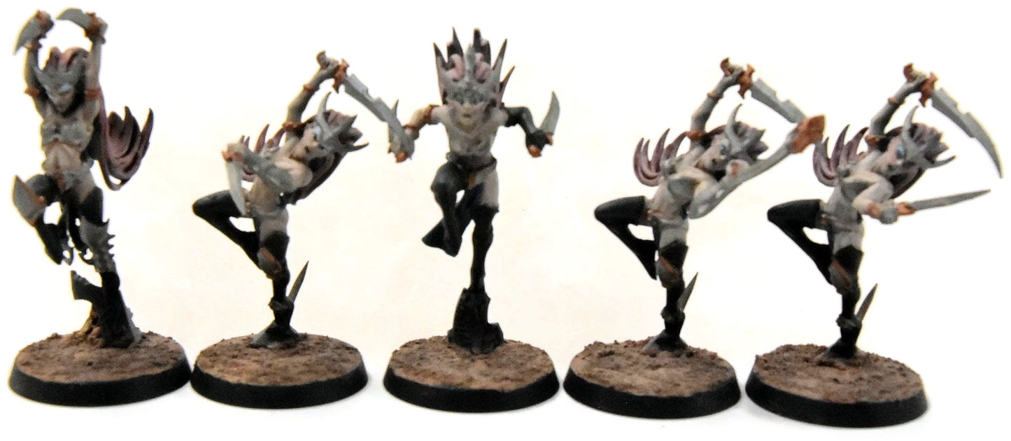 DAUGHTERS OF KHAINE 10 Witch Elves #1 WELL PAINTED Sigmar