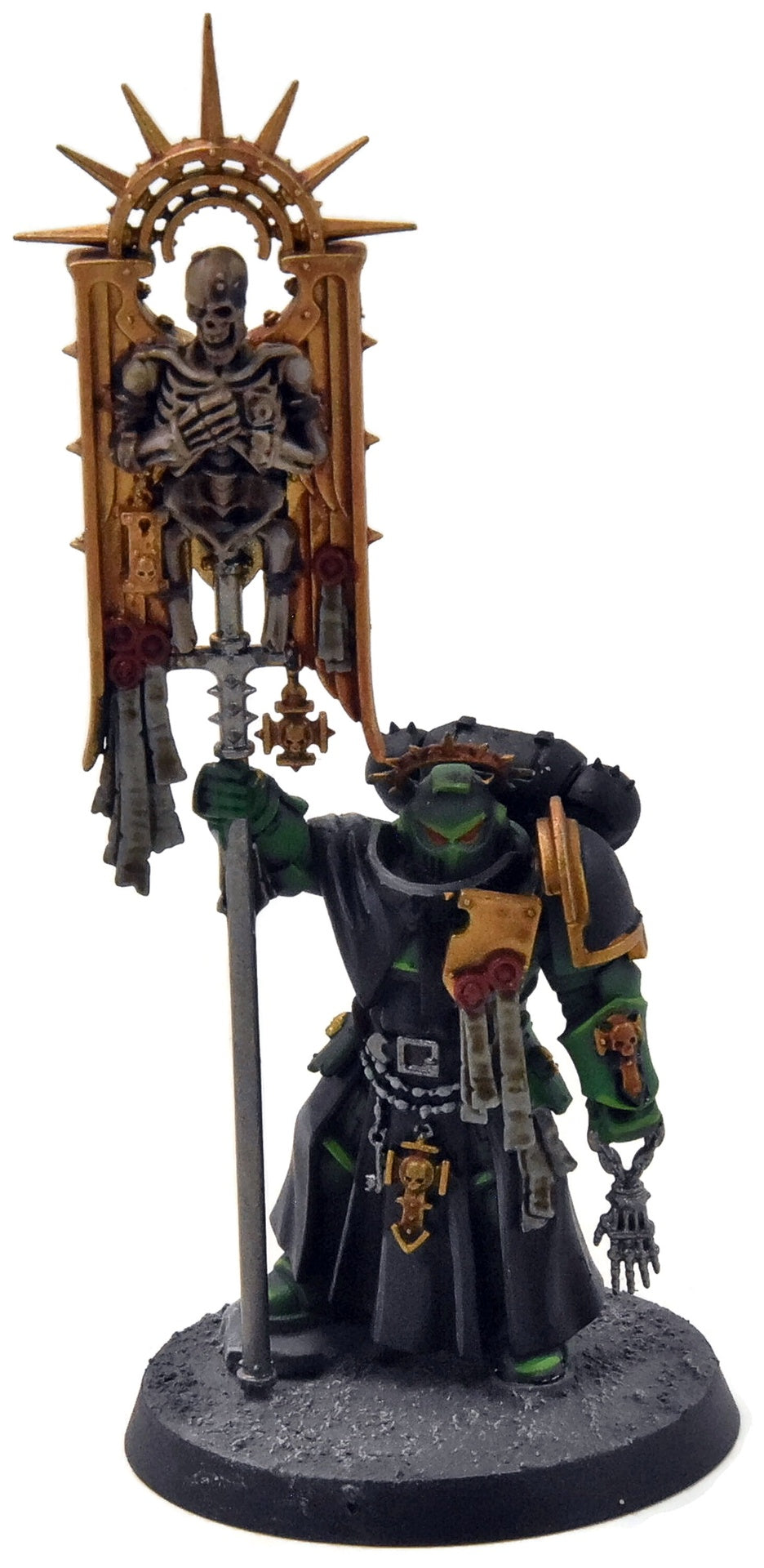 SPACE MARINES Primaris Standard Bearer #1 PRO PAINTED Warhammer 40K salamanders
