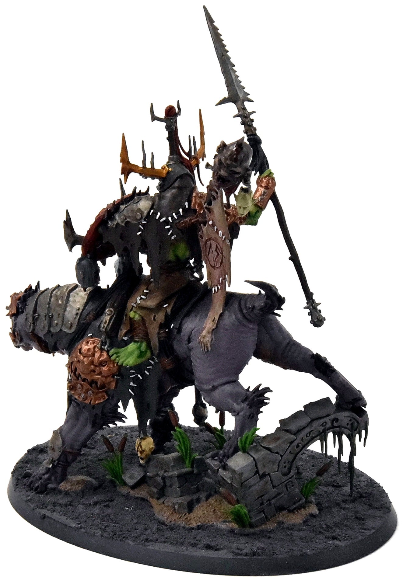 ORRUK WARCLANS Killaboss on Great Gnashtoof #1 WELL PAINTED Sigmar