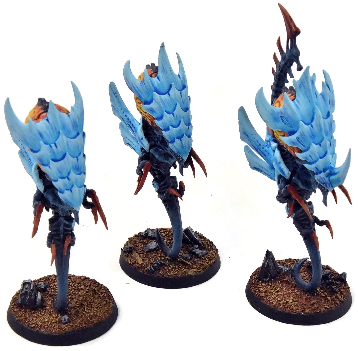 TYRANIDS 3 Neurothropes #2 WELL PAINTED Warhammer 40K