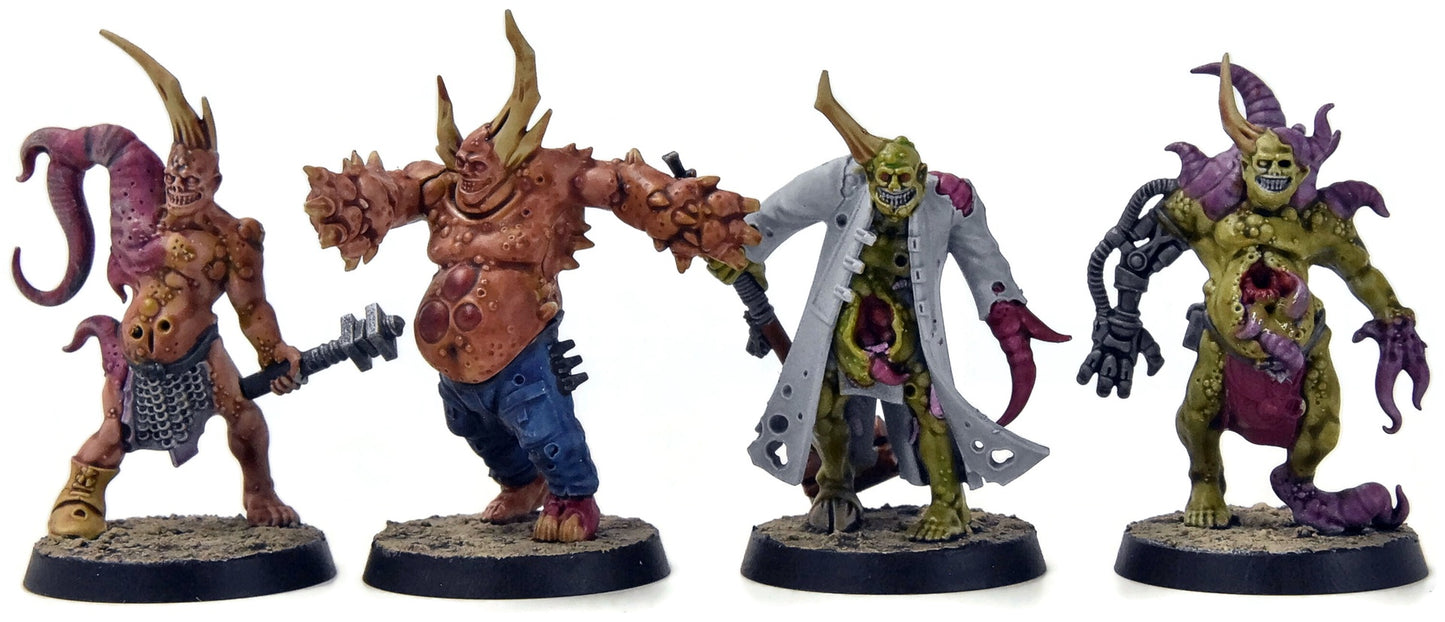 DEATH GUARD 9 Poxwalkers #1 WELL PAINTED Warhammer 40K