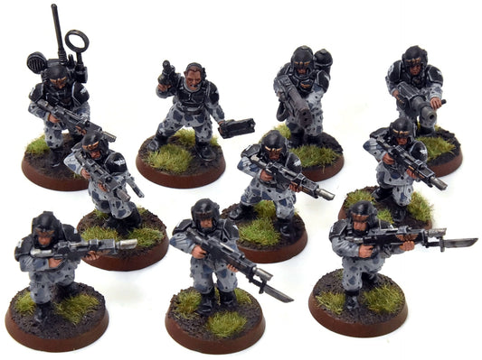 ASTRA MILITARIUM 10 Cadian Shock Troops #15 WELL-PAINTED Warhammer 40K