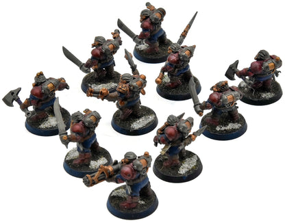 KHARADRON OVERLORDS 10 Arkanaut Company #1 WELL PAINTED Warhammer Sigmar