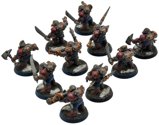 KHARADRON OVERLORDS 10 Arkanaut Company #1 WELL PAINTED Warhammer Sigmar