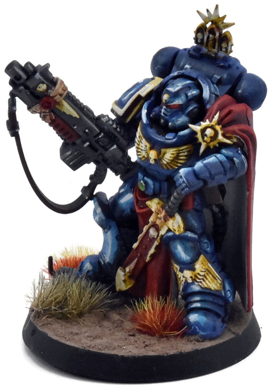 SPACE MARINES Primaris Captain #1 WELL PAINTED Warhammer 40K Ultramarines