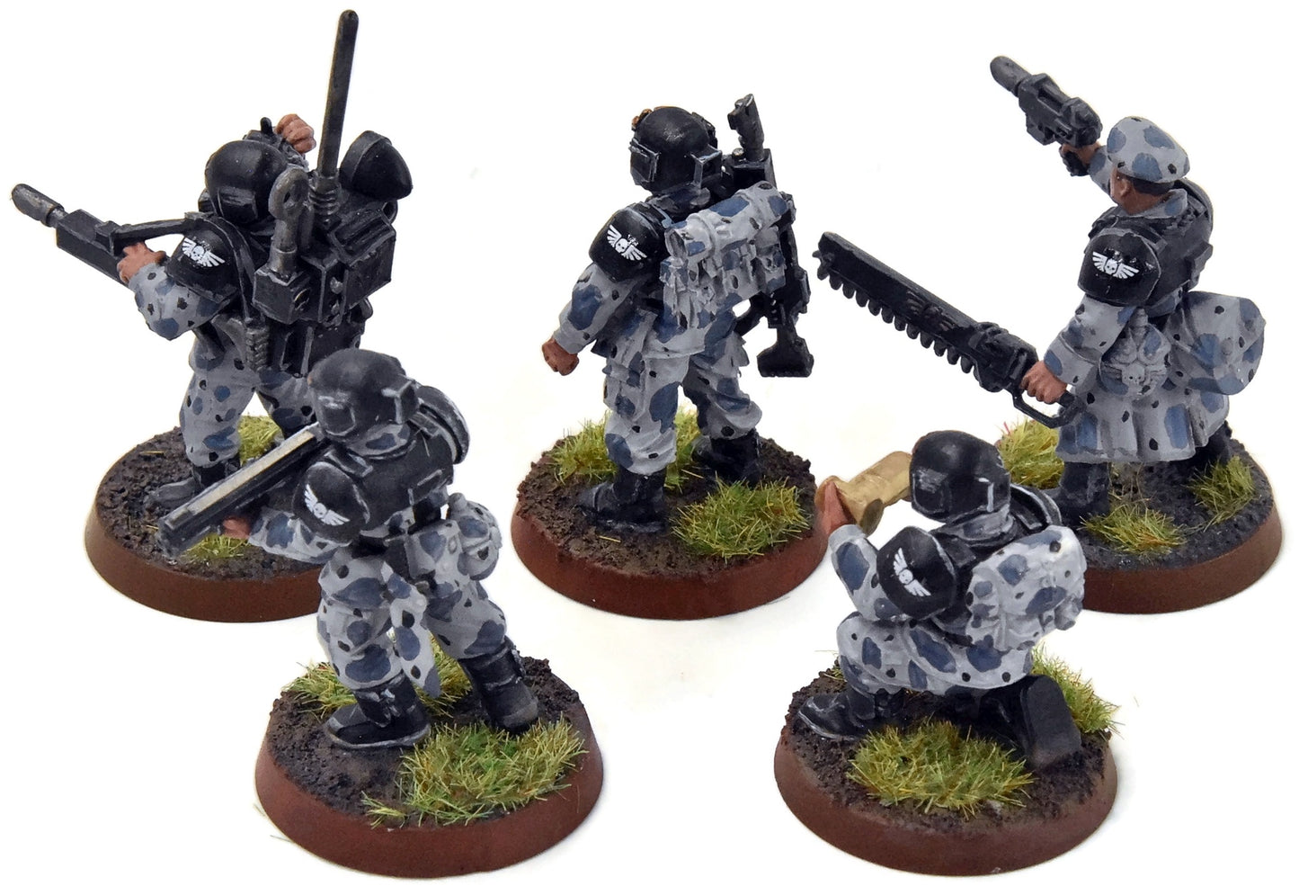 ASTRA MILITARIUM 5 Cadian Command Squad #3 WELL-PAINTED Warhammer 40K