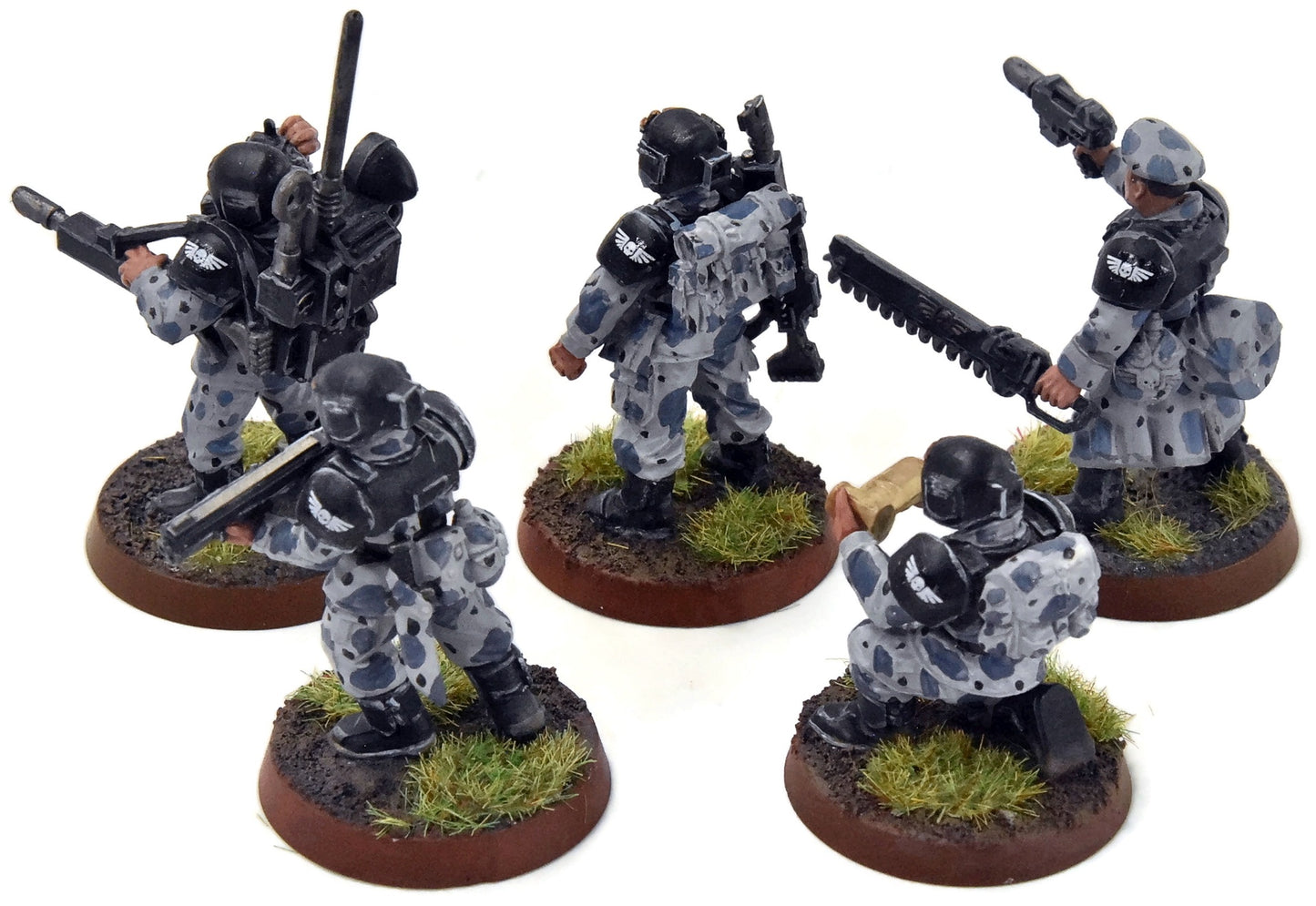 ASTRA MILITARIUM 5 Cadian Command Squad #3 WELL-PAINTED Warhammer 40K