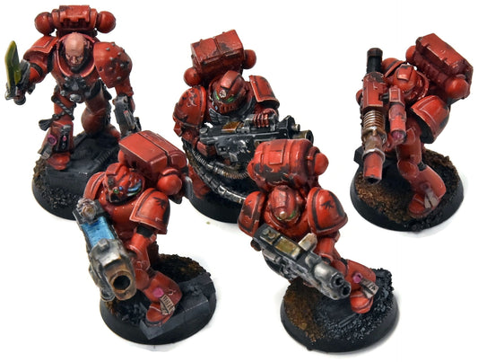 BLOOD ANGELS 5 Devastator Squad #11 Some Parts METAL PRO PAINTED Warhammer 40K