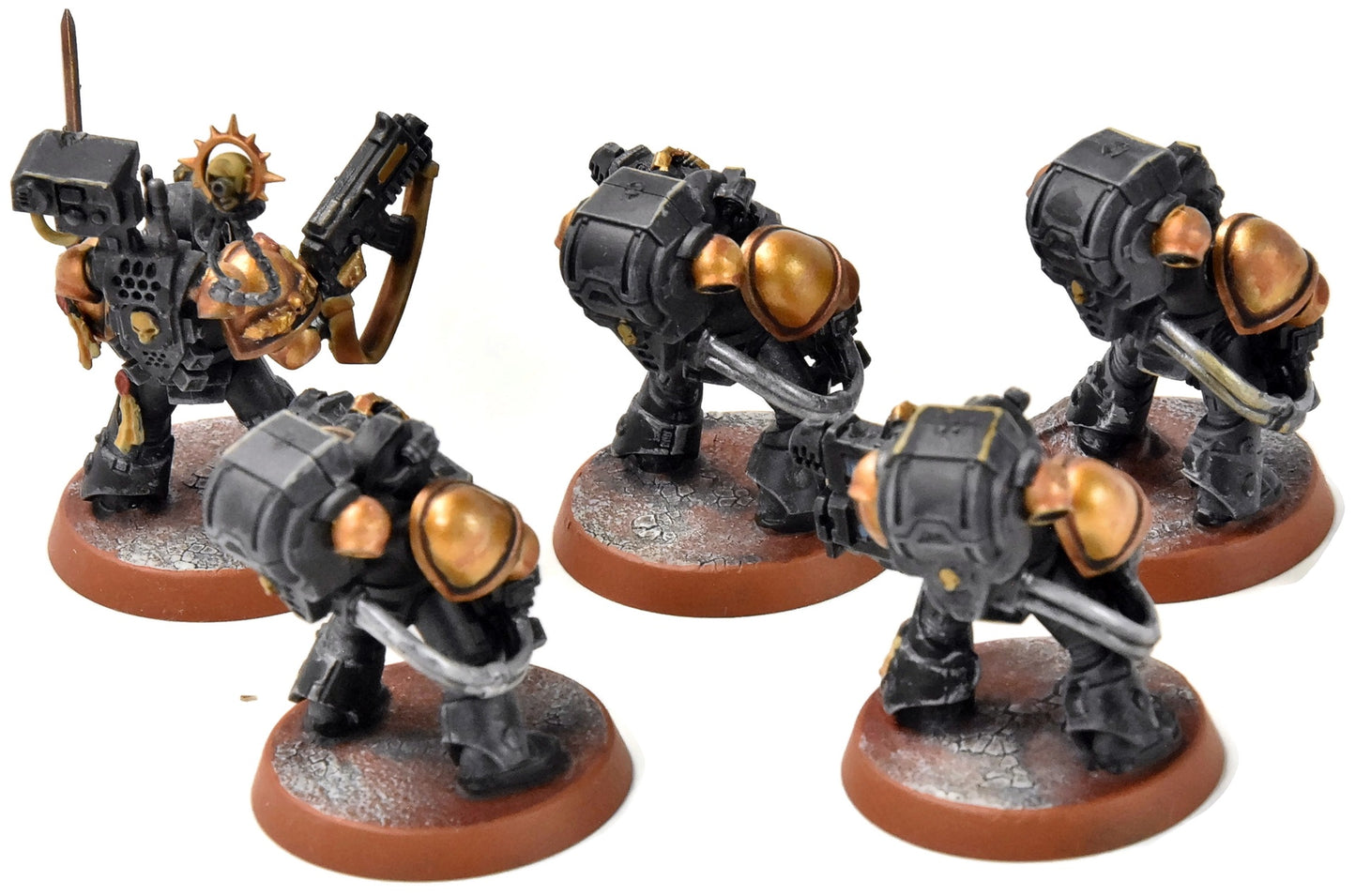SPACE MARINES 5 Devastators #1 PRO PAINTED 40K Devastator squad