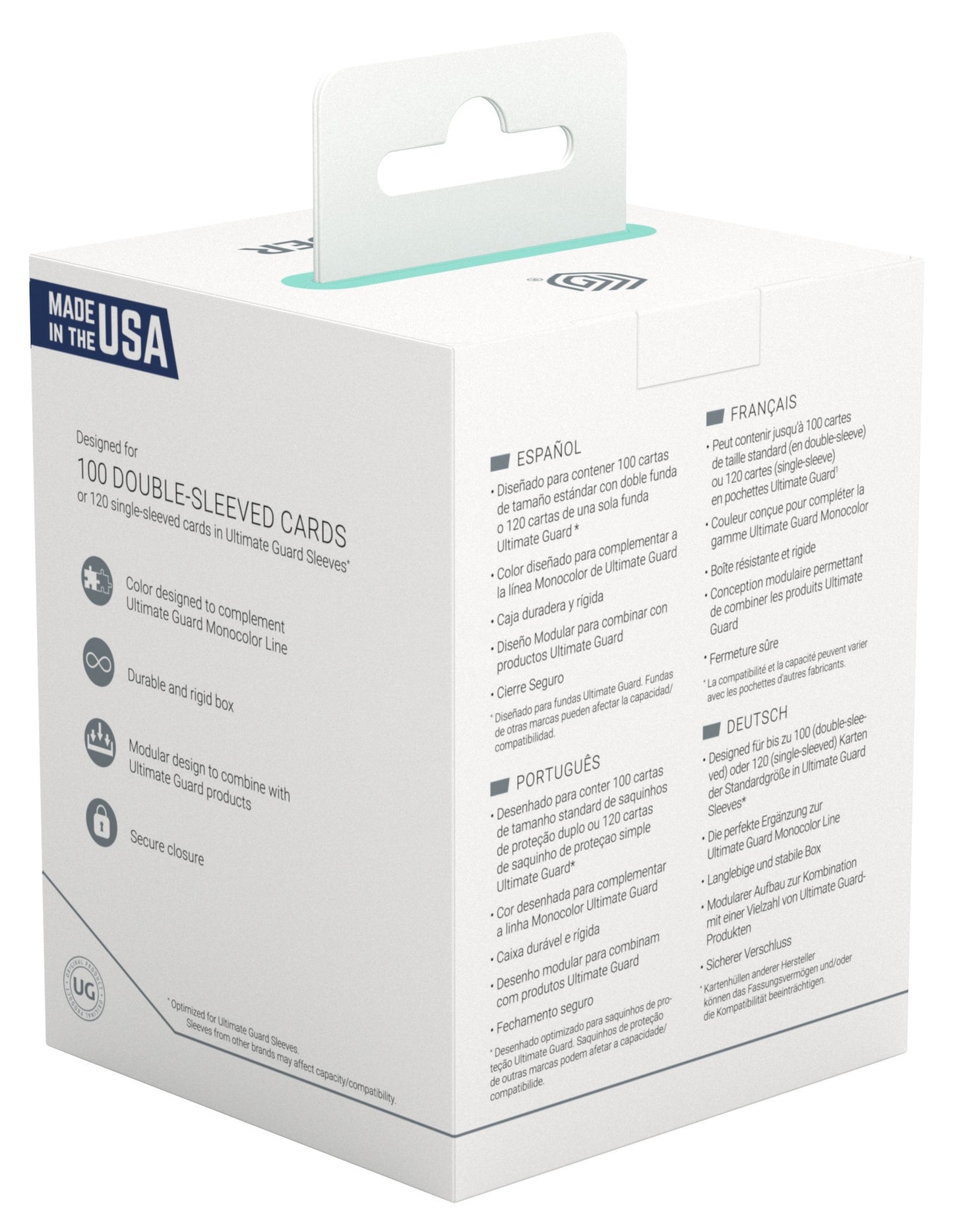 Ultimate Guard Deck Case Boulder 100+ Pastel Solid Mint Green