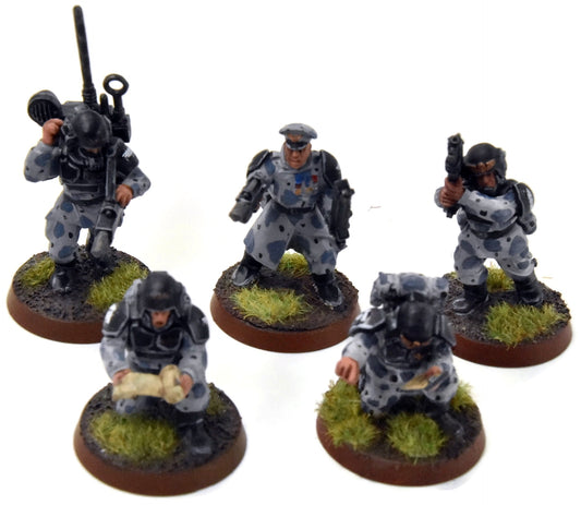 ASTRA MILITARIUM 5 Cadian Command Squad #1 WELL-PAINTED Warhammer 40K
