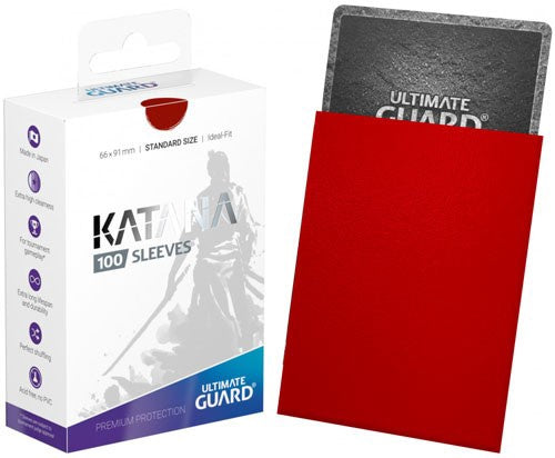 Ultimate Guard Sleeves Katana Red 100Ct