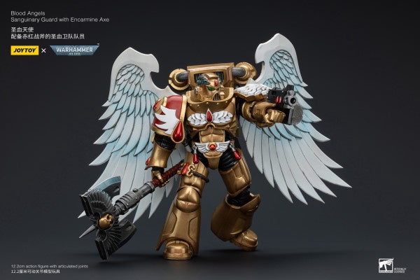 Sanguinary Guard with Encarmine Axe Blood Angels Joy Toy
