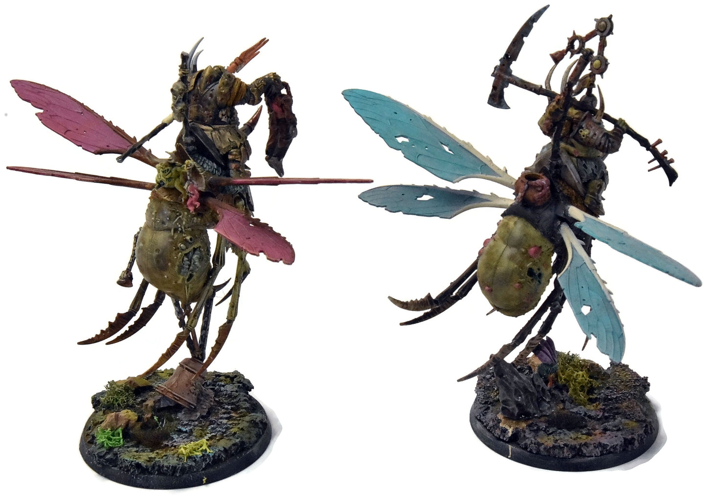 MAGGOTKIN OF NURGLE 2 Plague Drones #1 WELL PAINTED Sigmar Pusgoyle Blightlords