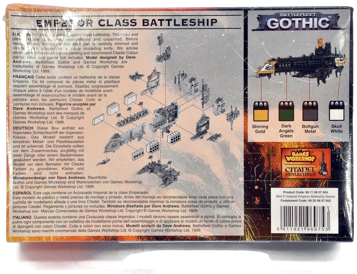 Battlefleet Gothic - Emperor Class Battleship #1 Warhammer 40K Sealed