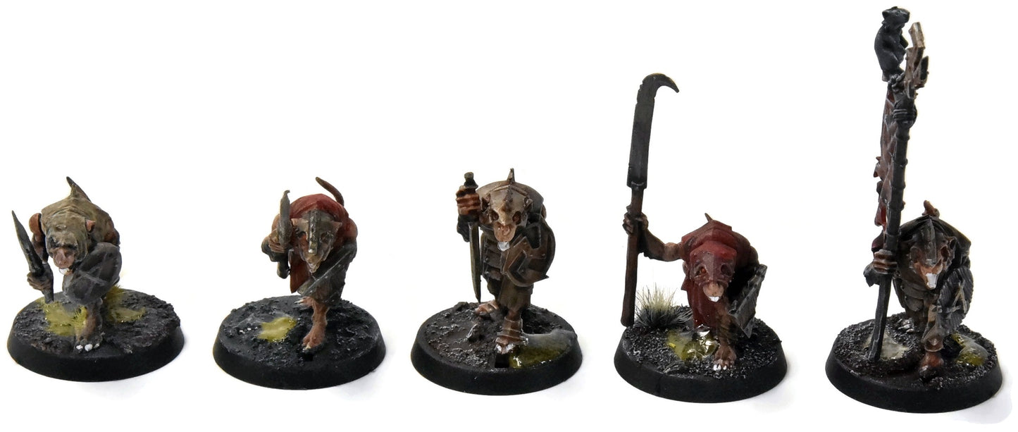 SKAVEN 20 Clanrats #2 WELL PAINTED Warhammer Sigmar