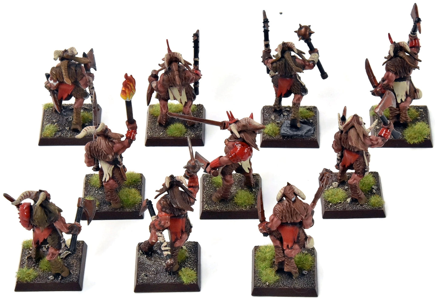 BEASTMEN 10 Gors #4 PRO-PAINTED Fantasy
