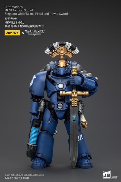 MK VI Tactical Squad Sergeant with Plasma Pistol and Power Sword Ultramarines