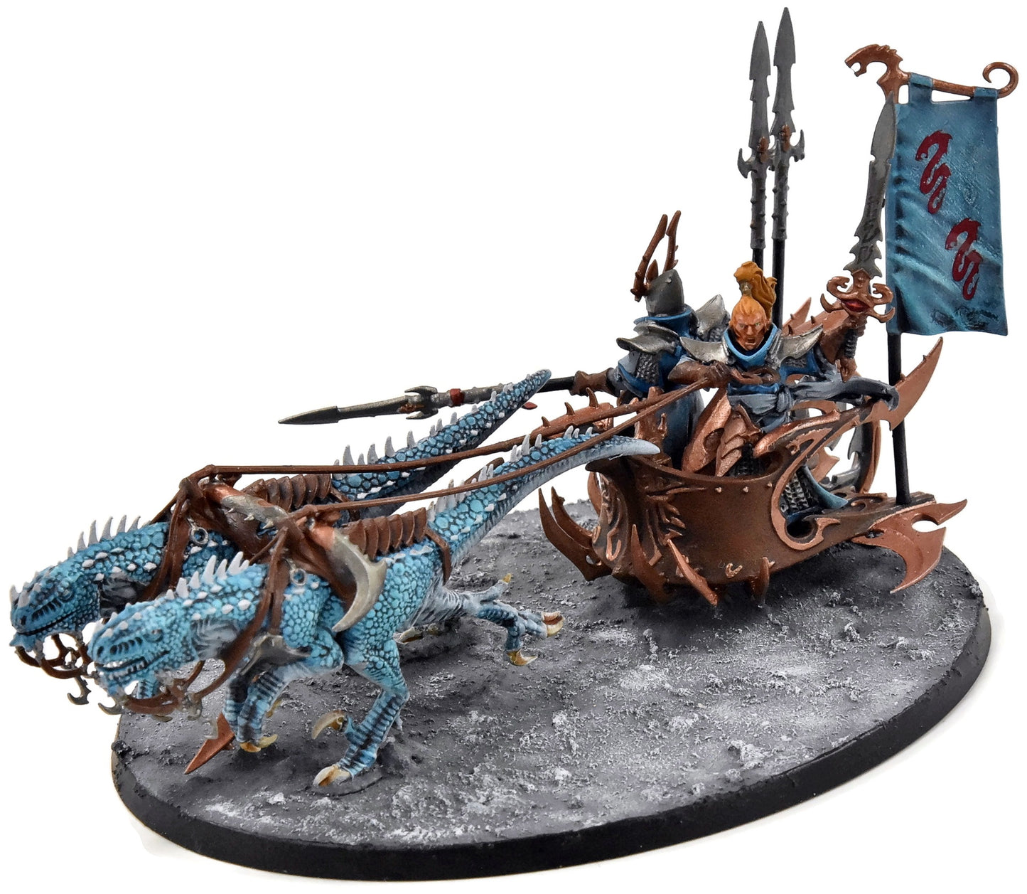 CITIES OF SIGMAR Drakespawn Chariot #4 WELL PAINTED Sigmar