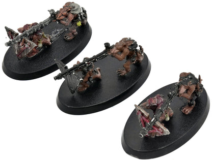 SKAVEN 3 Warplock Jezzails #2 METAL Warhammer Fantasy